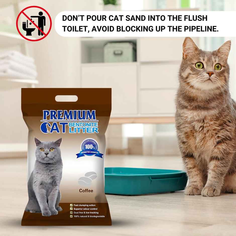 Pets Empire Natural Scoopable Bentonite Ball Cat Litter Coffee Scent