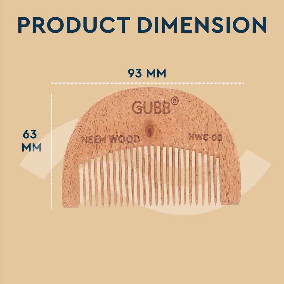 GUBB Wooden Pocket Comb