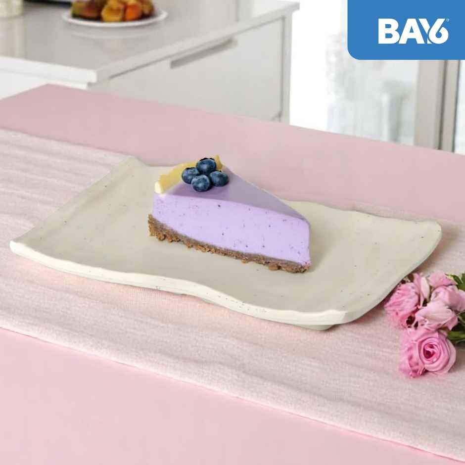 BAY6 Melamine Platter - BBQ Large -10*6 Inch - Creame Colour