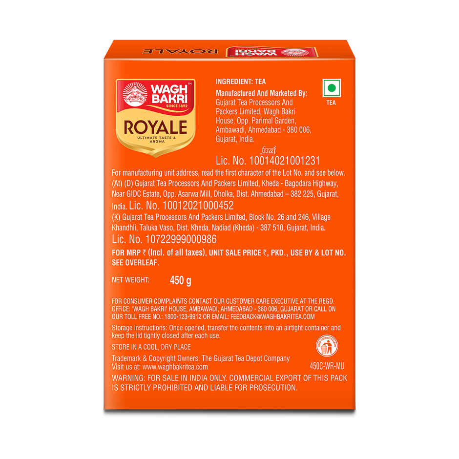 Wagh Bakri Royale Tea