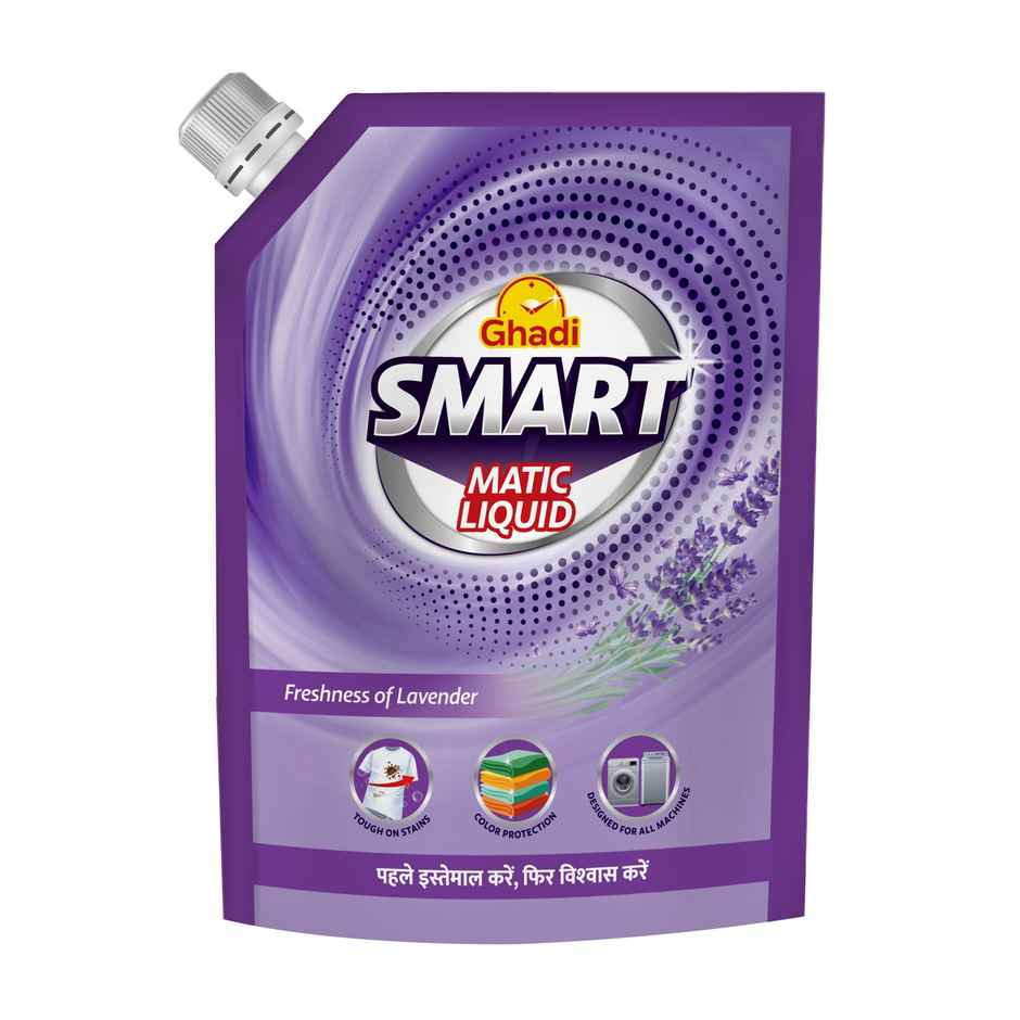 GHADI Smart Matic Liquid Detergent Lavender Fragrance