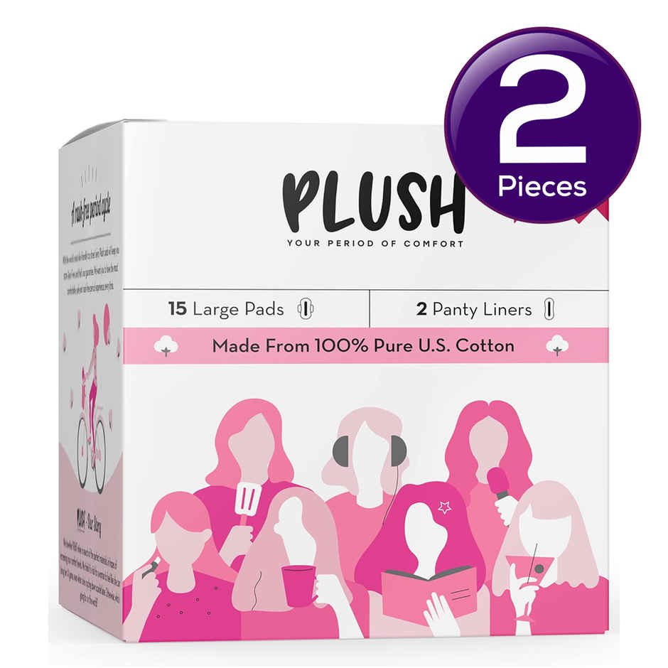 Plush Ultra Thin L Sanitary Pads Combo