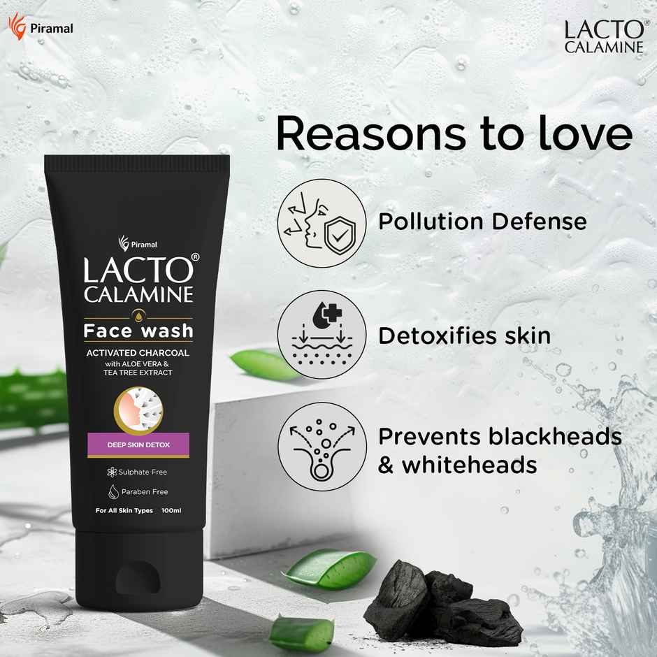 Lacto Calamine Charcoal Facewash