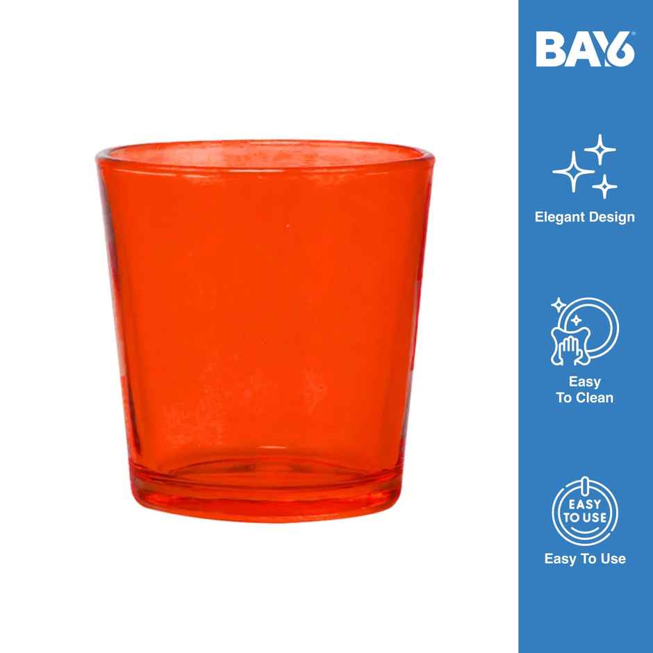 BAY6 Colored Glass Votive Set - 2 Inch | 4pc - Assorted
