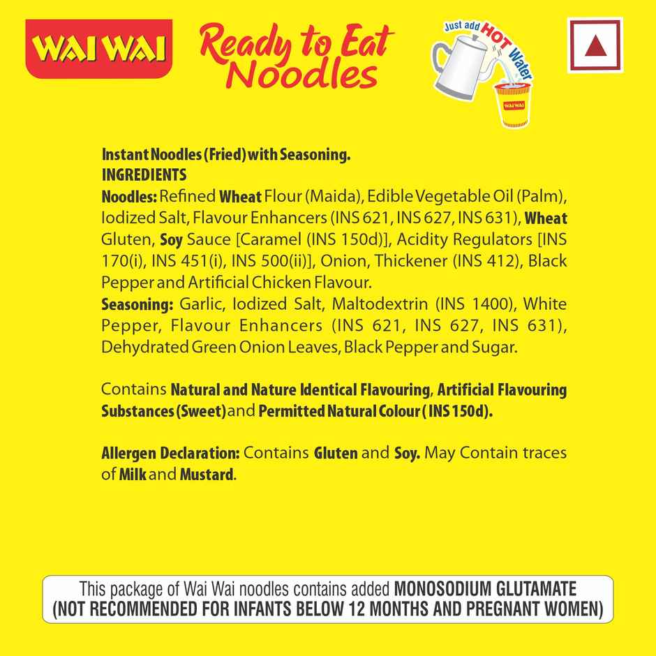 Wai Wai Ready To Eat Cup Noodles Chicken