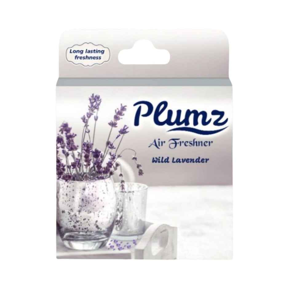 Plumz Bathroom Air Freshener Blocks Wild Lavender 75 gms & Premium Round Air Freshener Lavender 100 gms Combo