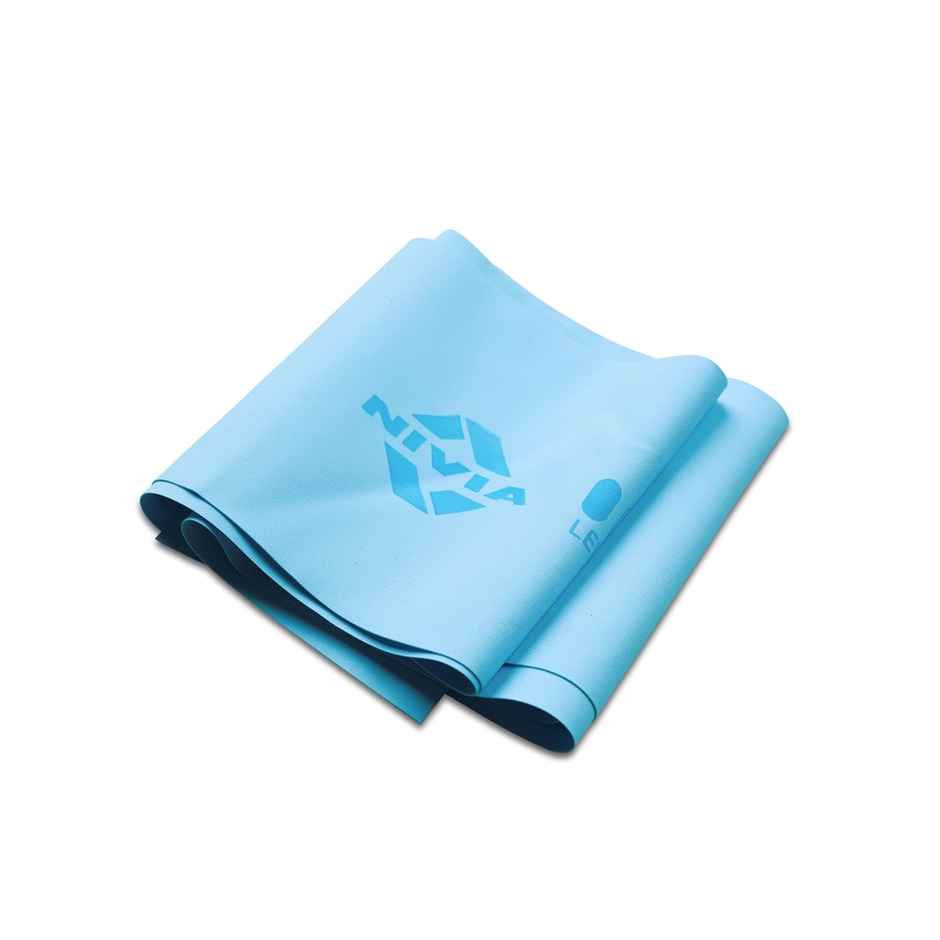 Nivia Stretch Band, Light Resistance Bands For Workout | 2.2 Kg Resistance Level - 1 | Light Blue