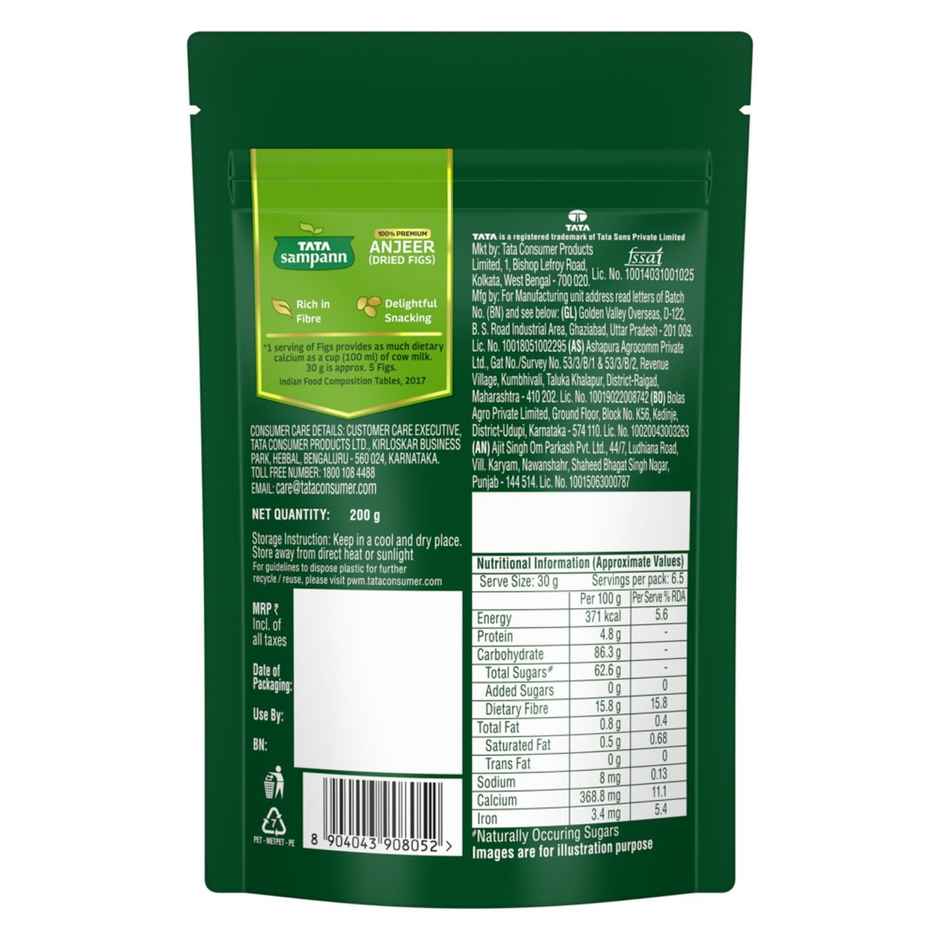 Tata Sampann Premium Anjeer (Dried Figs)Rich In Calcium & Fibre