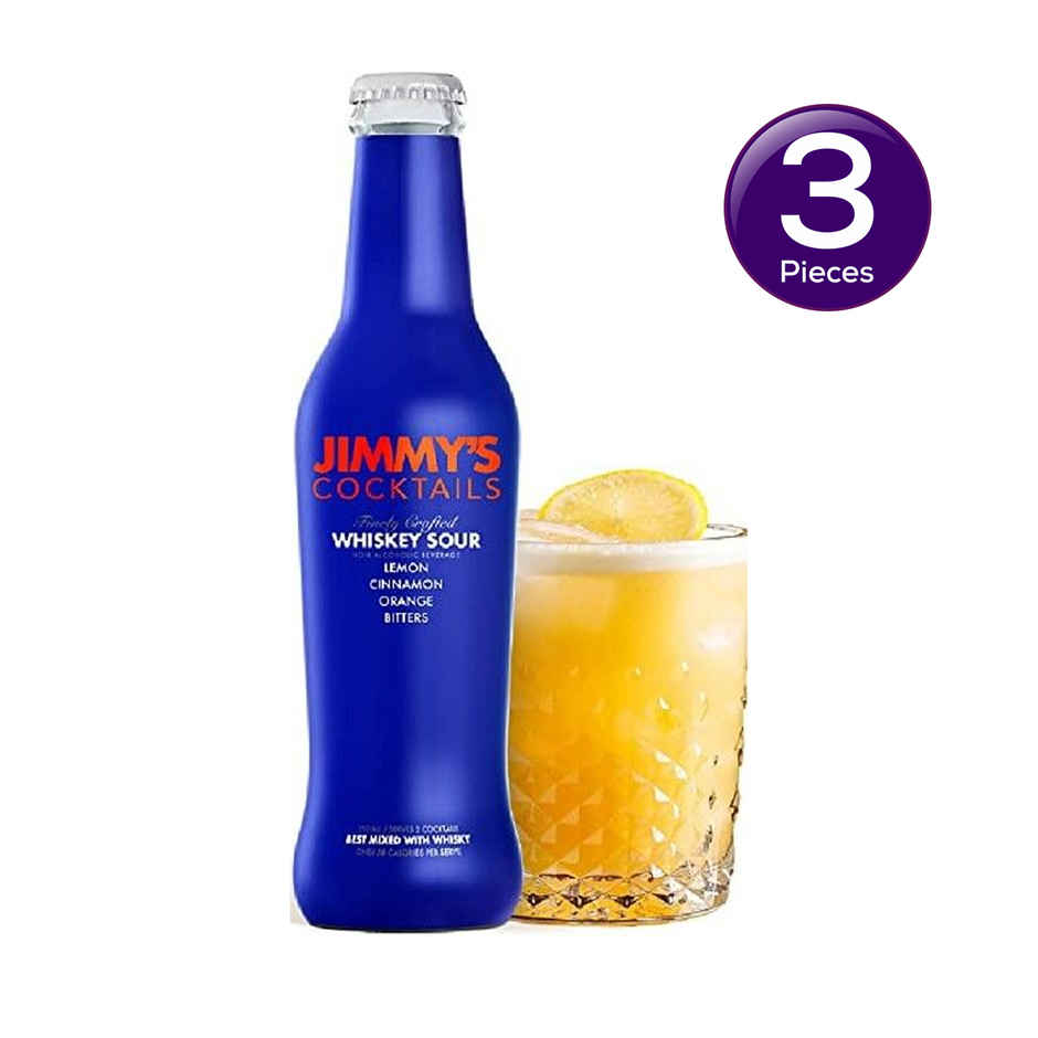 Jimmy's Cocktails Whiskey Sour Assorted Flavoured Cocktail Mixer Combo