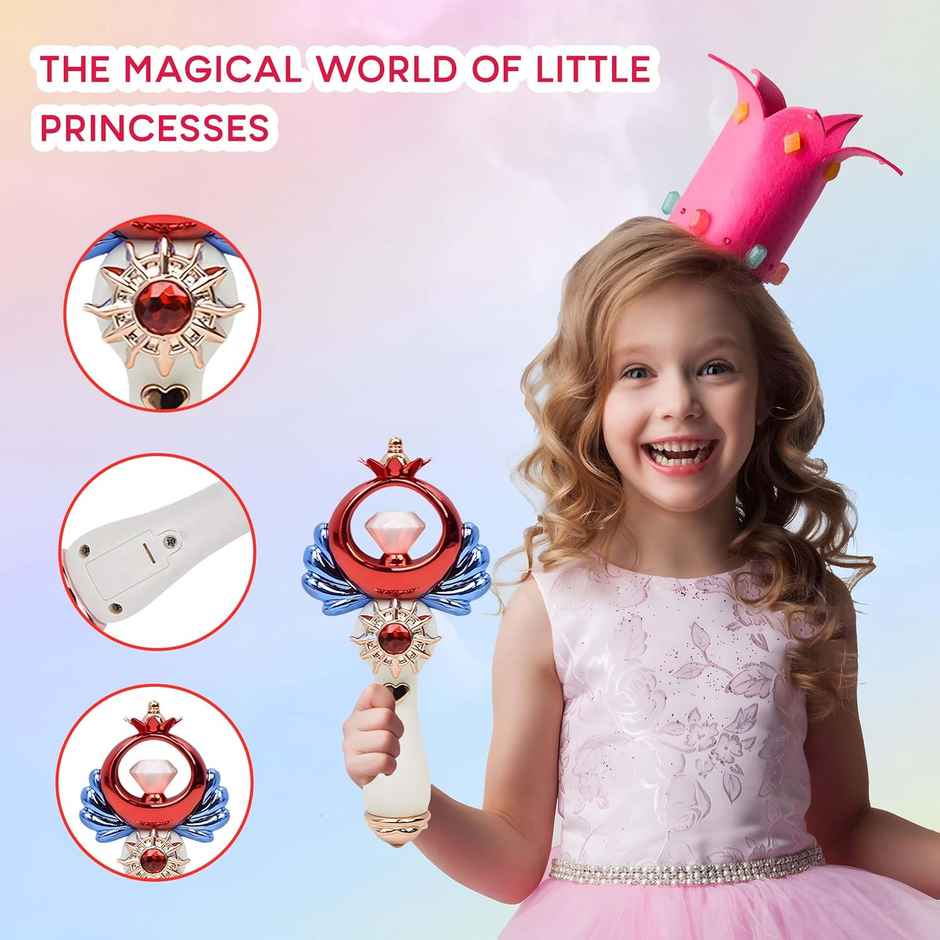 Toyshine Fairy Wand Electric Magic Moon Styling Stick Flashing Toy