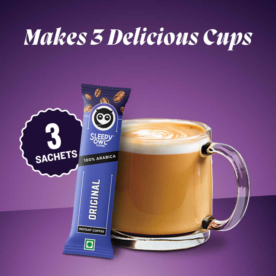 Sleepy Owl Original Arabica Instant Coffee Sachets