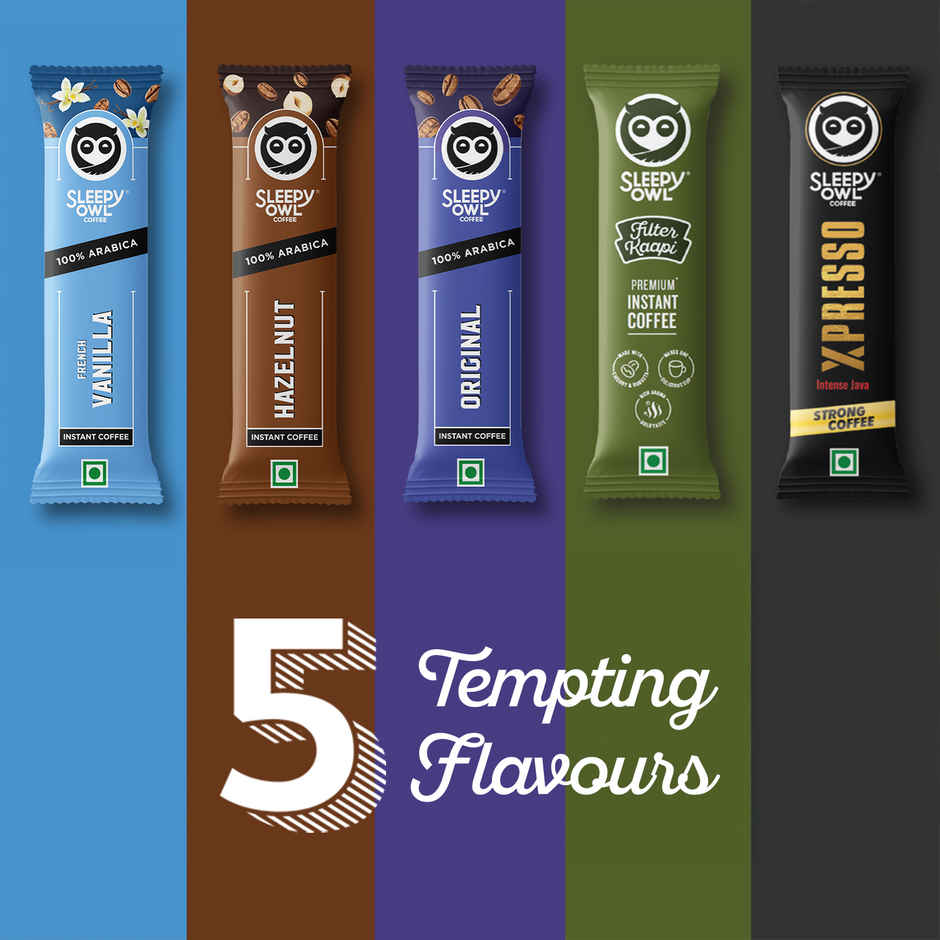 Sleepy Owl Assorted Premium Instant Coffee Sachets