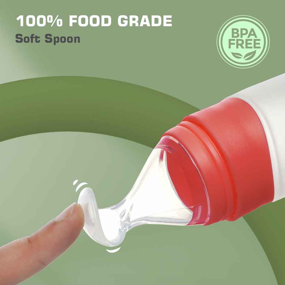 R for Rabbit Premium First Feed Baby Feeding Spoon (Red)