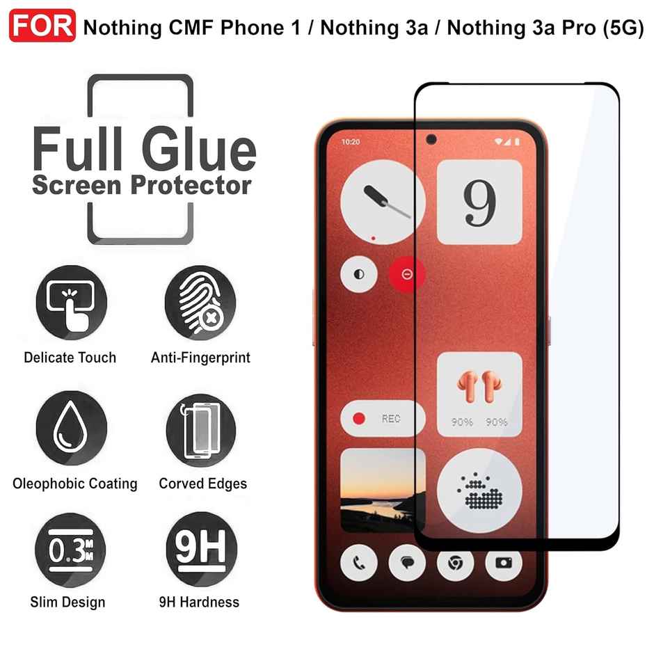 Artistque Tempered Glass for Nothing Phone 3A Pro | Nothing Phone 3A Screen Protector Guard
