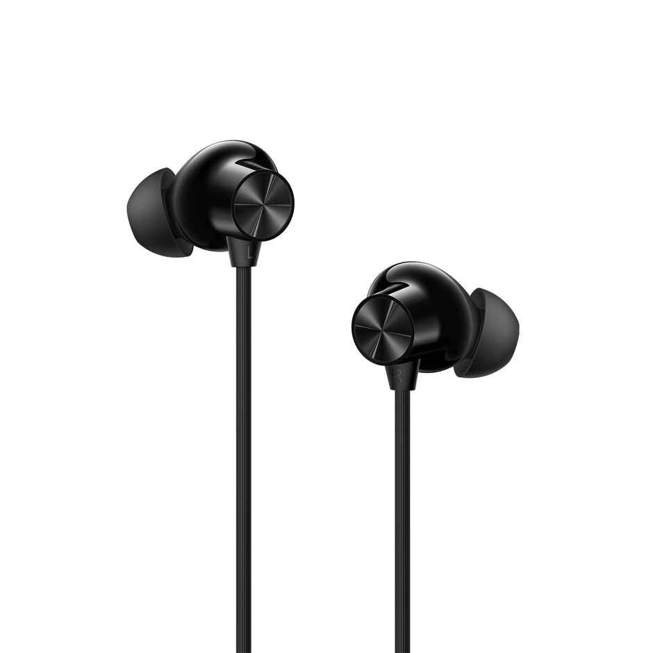 OnePlus Bullets Wireless Z2 ANC Bluetooth in Ear Neckband with Mic, 45dB Hybrid ANC, Bombastic Bass - 12.4 mm Drivers, 10 Mins Charge - 20 Hrs Music, 28 Hrs Battery - Black