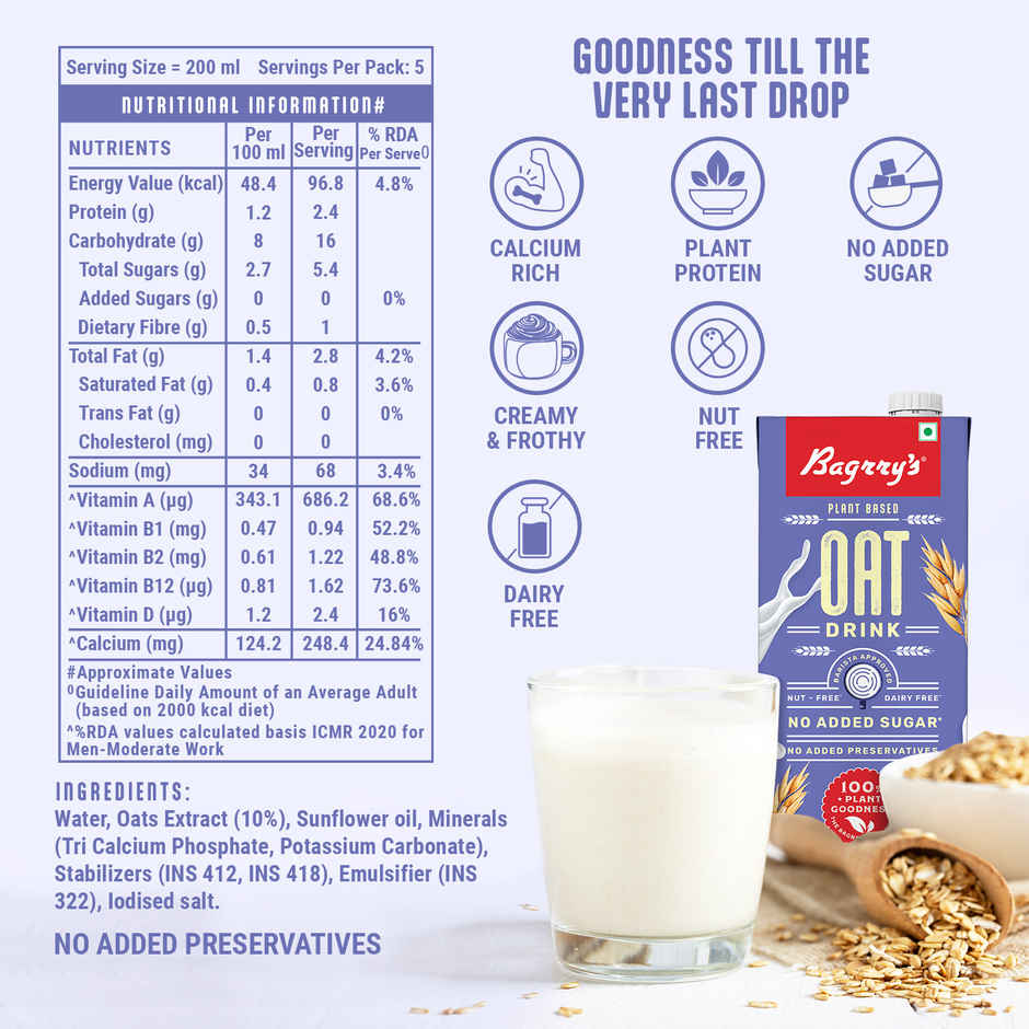 Bagrry's Plant Based Oat Drink