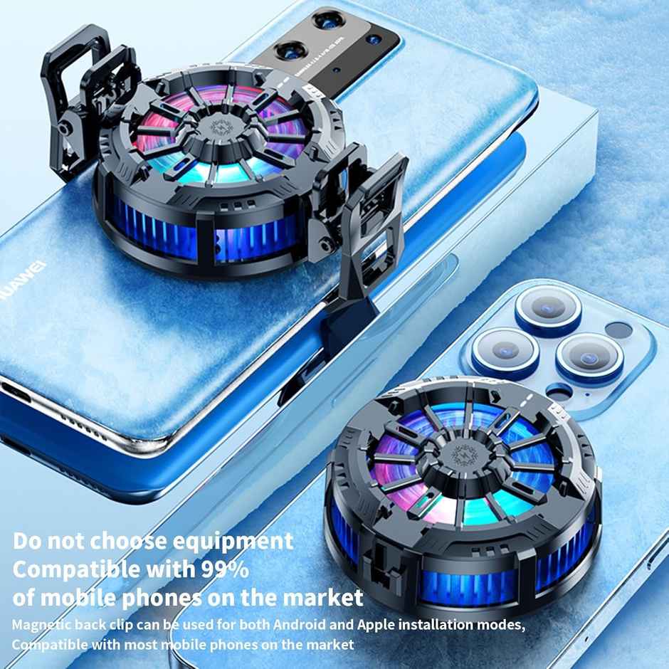 Striff Mobile Cooling Pad with LED Display, Refrigeration Chip, Magnet, for Android & iPhone