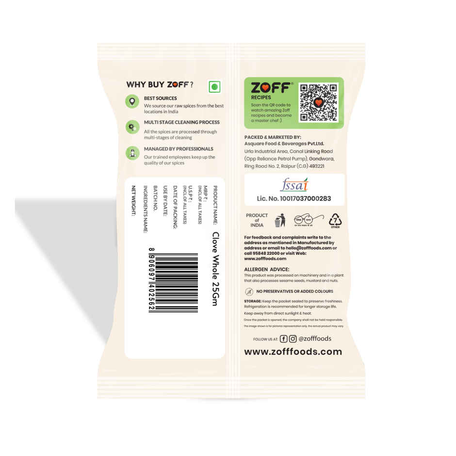 ZOFF Foods Whole Spices Clove/Laung