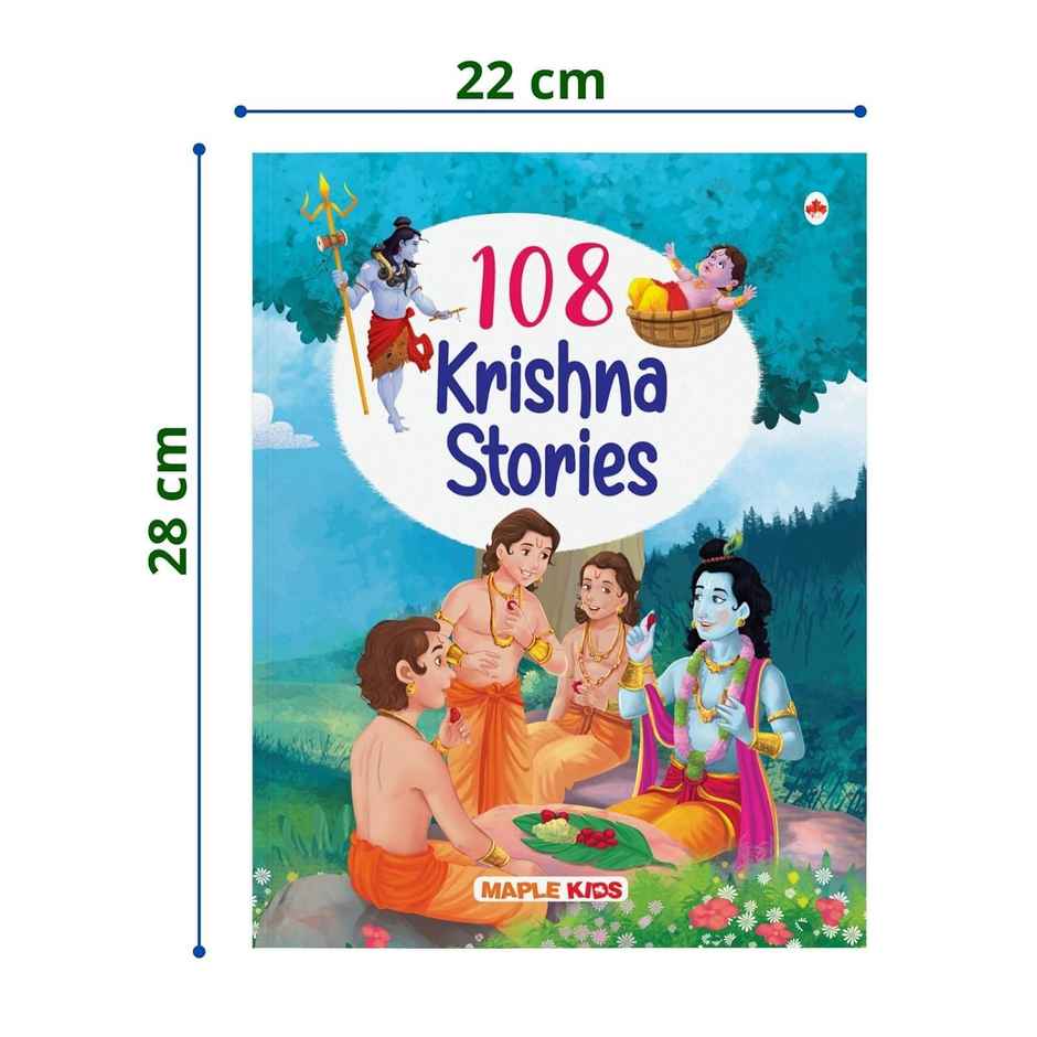 108 Krishna Stories for Children (Illustrated) - Story Book for Kids