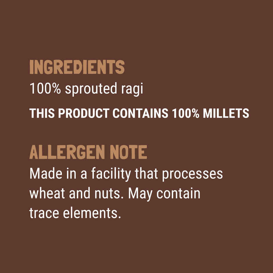 Slurrp Farm No Added Sugar | No Salt | Sprouted Ragi Powder | No Milk