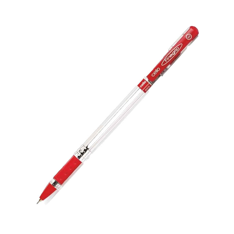 Cello Finegrip Red Ball Pen