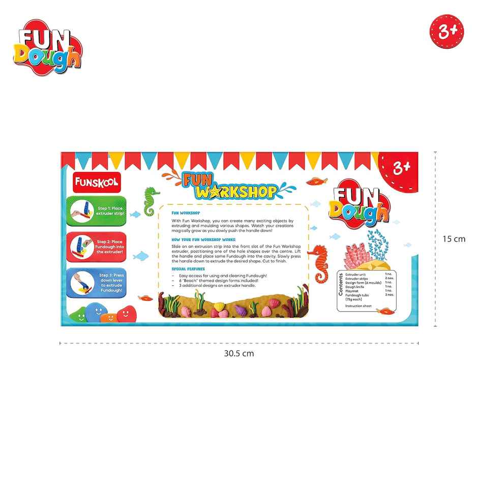 Funskool Fundough Fun Workshop - Creative Multi-Colour Play Set