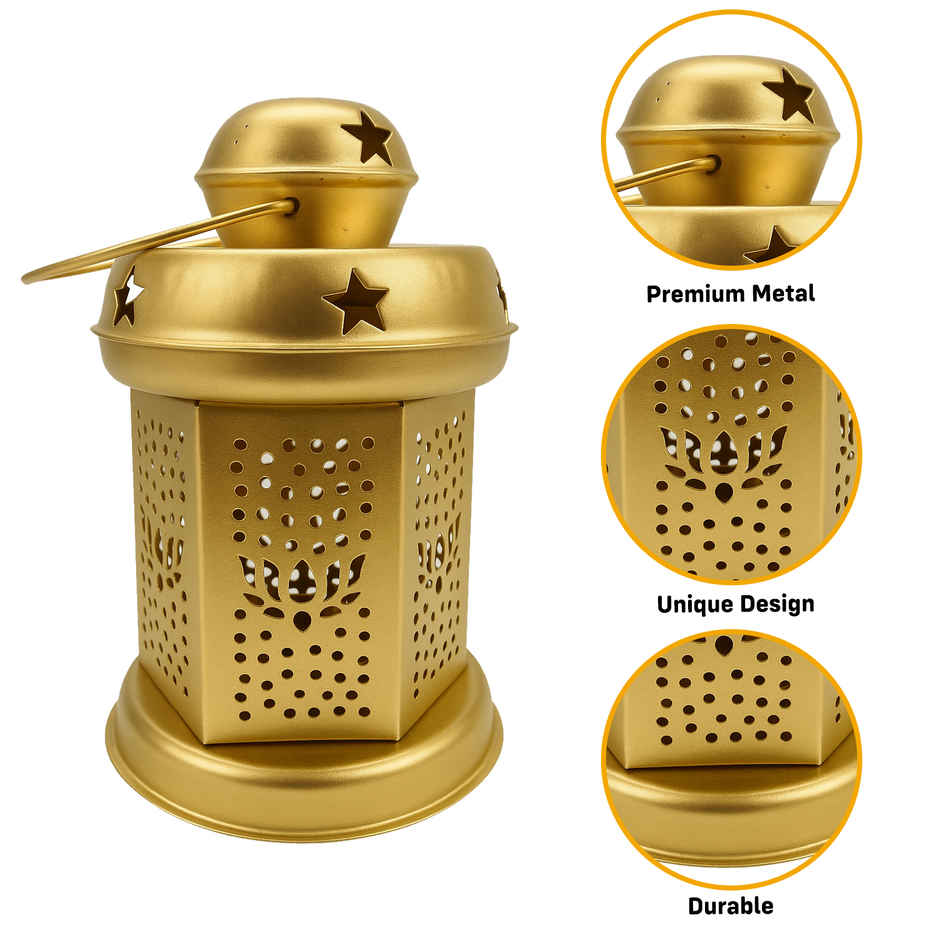 Decorative Lantern Tea Light Holder For Diwali - Navratri - Christmas Celebration | Party Propz