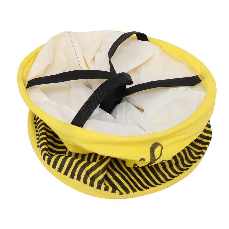 Perpetual Cloth Basket For Laundry - Waterproof Non Woven Foldable Basket Bag With Handle 45L (Yline)