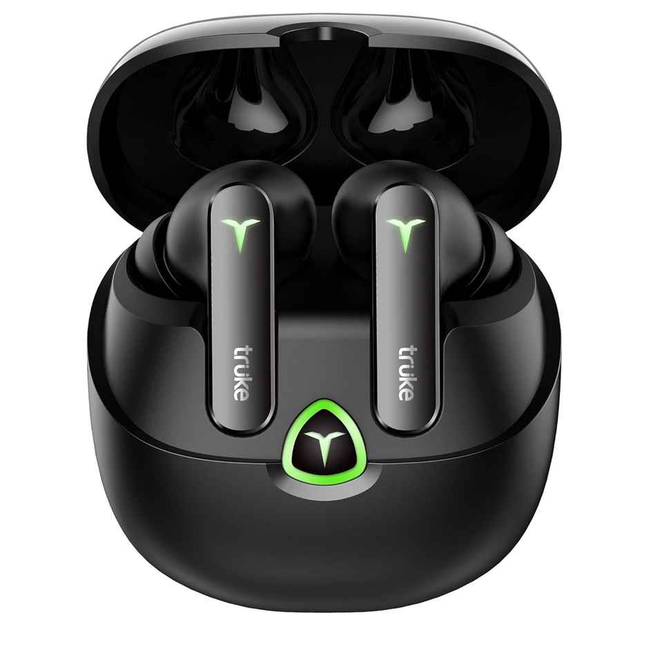 truke BTG Flex Truly Wireless Bluetooth Earbuds with Dual Pairing, 60H Battery- SunsetBlack