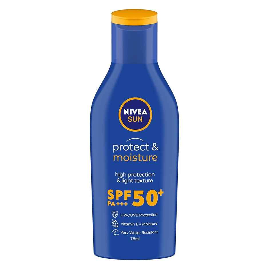 NIVEA SUN Protect and Moisture SPF 50+ Advanced Sunscreen|PA+++ UVA - UVB Protection System