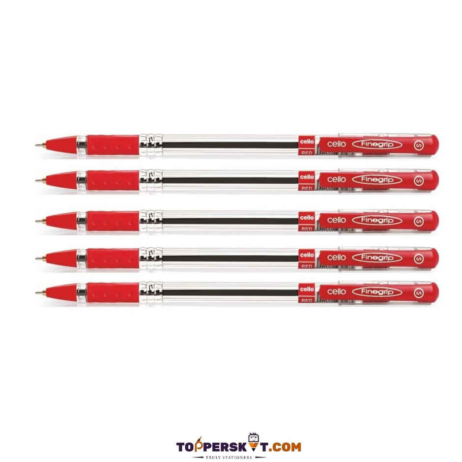Cello Finegrip Red Ball Pen