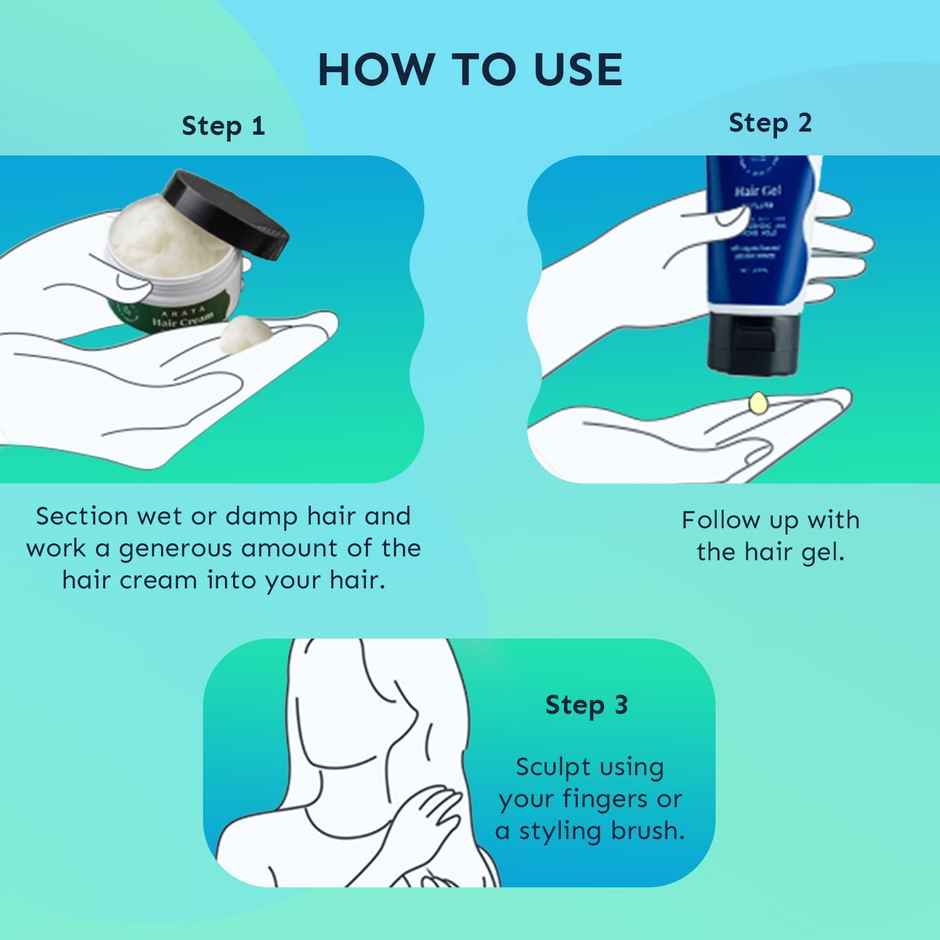 Arata Cream & Gel Styling Combo