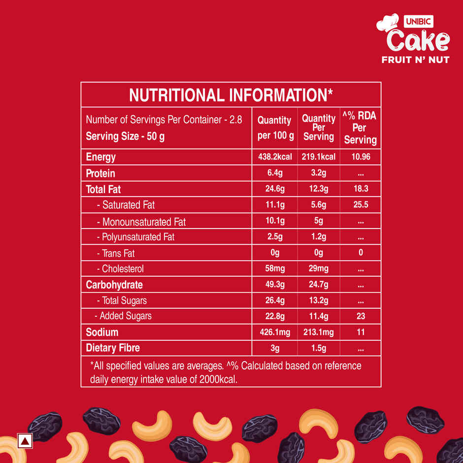 UNIBIC Fruit N' Nut Cake | Bakery Delight