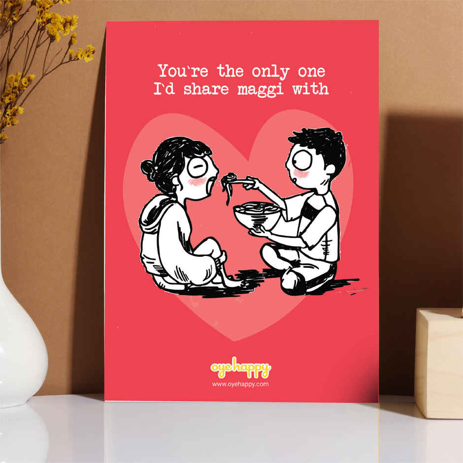 My Snack Partner Love Greeting Card | Oye Happy