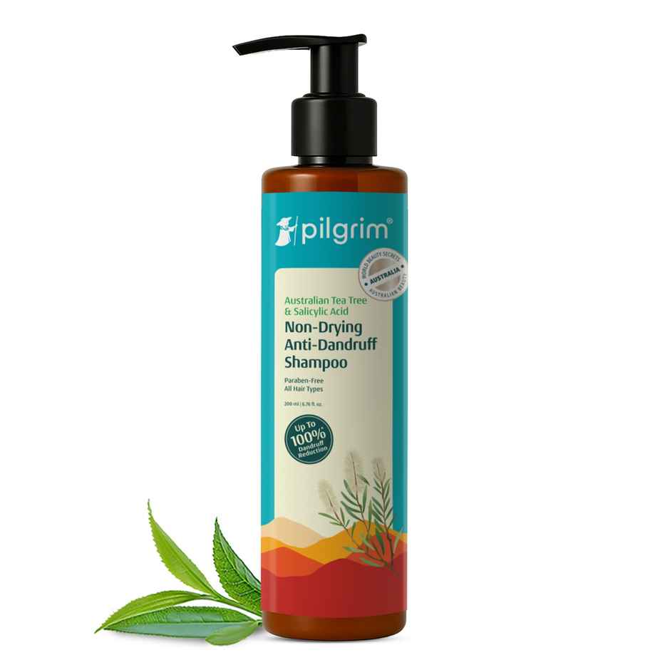 Pilgrim Tea Tree Non-Drying Anti-Dandruff Shampoo Helps remove Dandruff for Men & Women