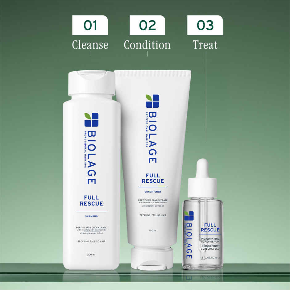 Biolage Full Rescue Shampoo for Hair Breakage | 74% Resistance to Hairfall | For Fragile Hair