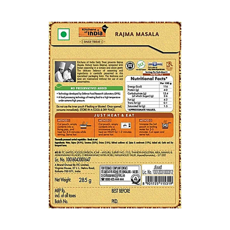 Kitchens Of India Rajma Masala