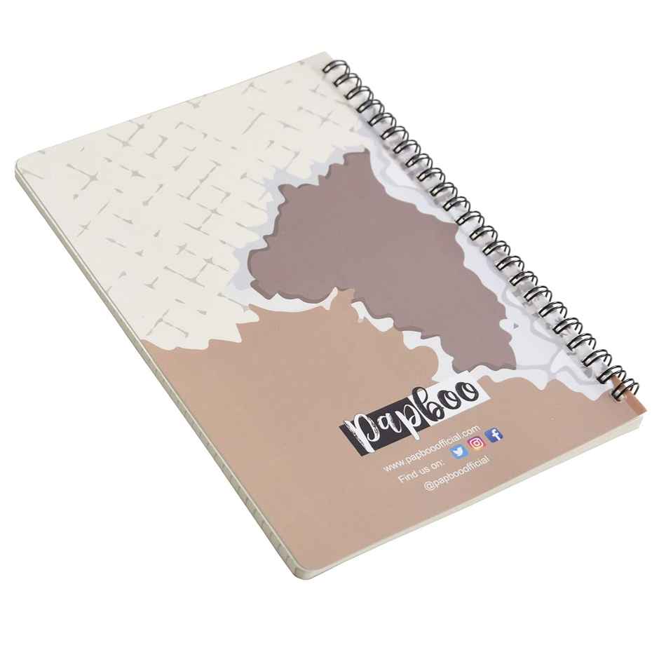 Papboo Dot Grid Spiral Wiro Notebook 120 Pages, 21 x 15 cm, 90 Gsm - Good Vibes