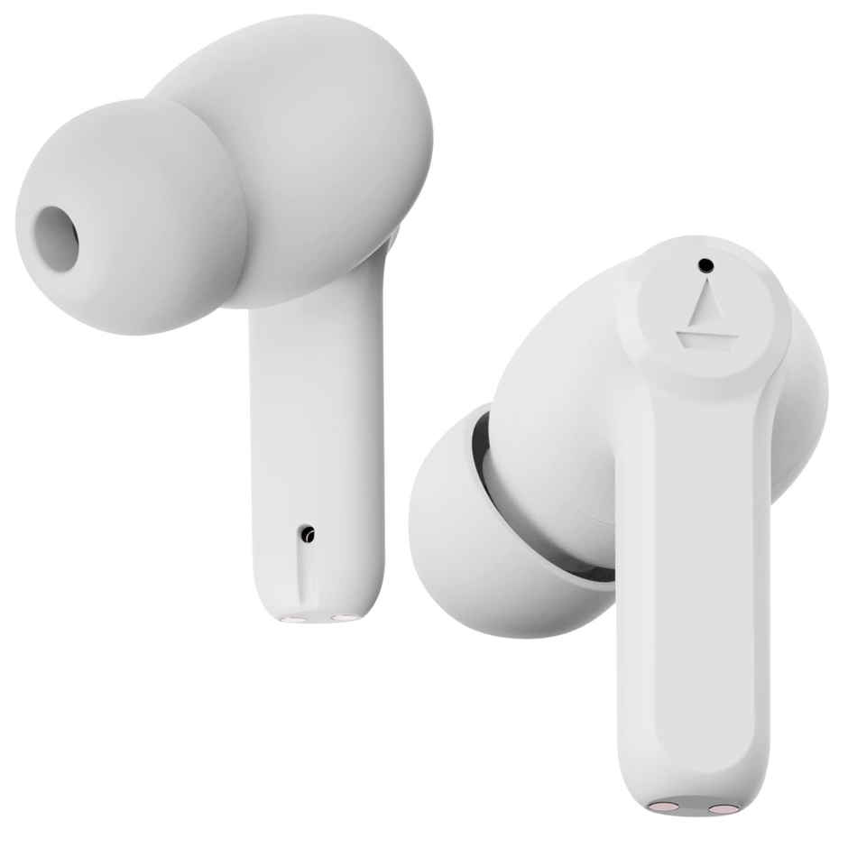 boAt Airdopes 393 ANC TWS Earbuds W/ 32db Hybrid ANC, Quad Mics With Enx Tech(Ivory White)