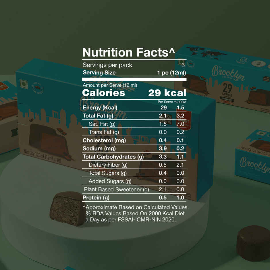 The Brooklyn Creamery Chocoholic Bon Bon |Low Calorie Zero Added Sugar