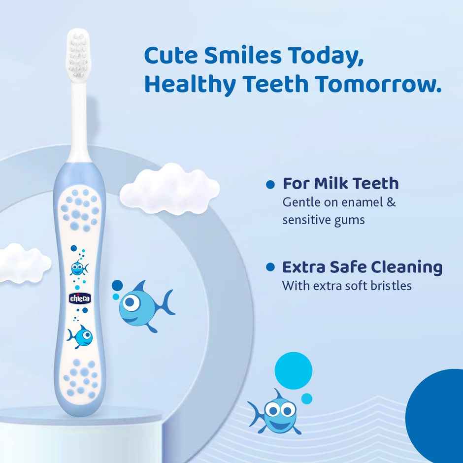 Chicco Toothbrush Blue 6M-36M