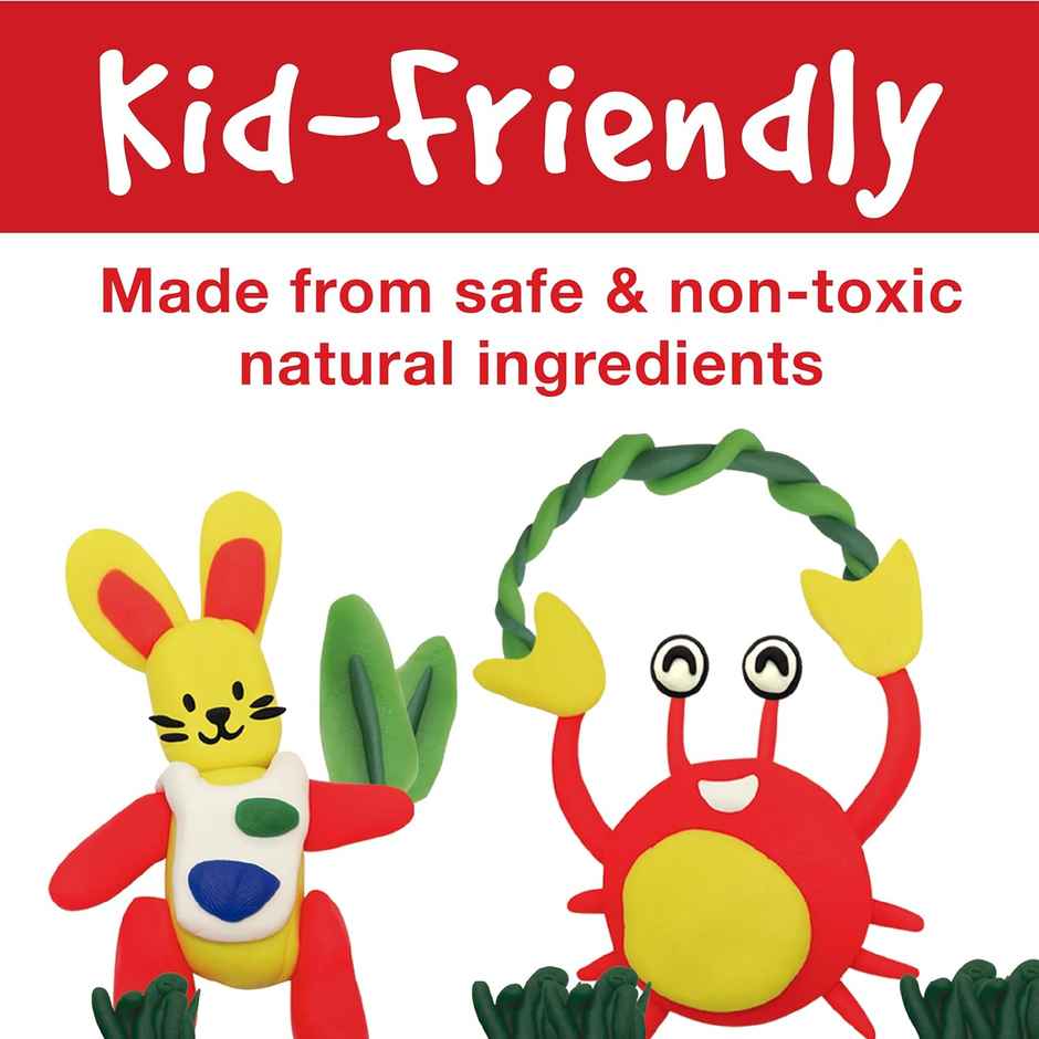 Faber-Castell Modelling Dough Set | 12 Regular & Neon Colors