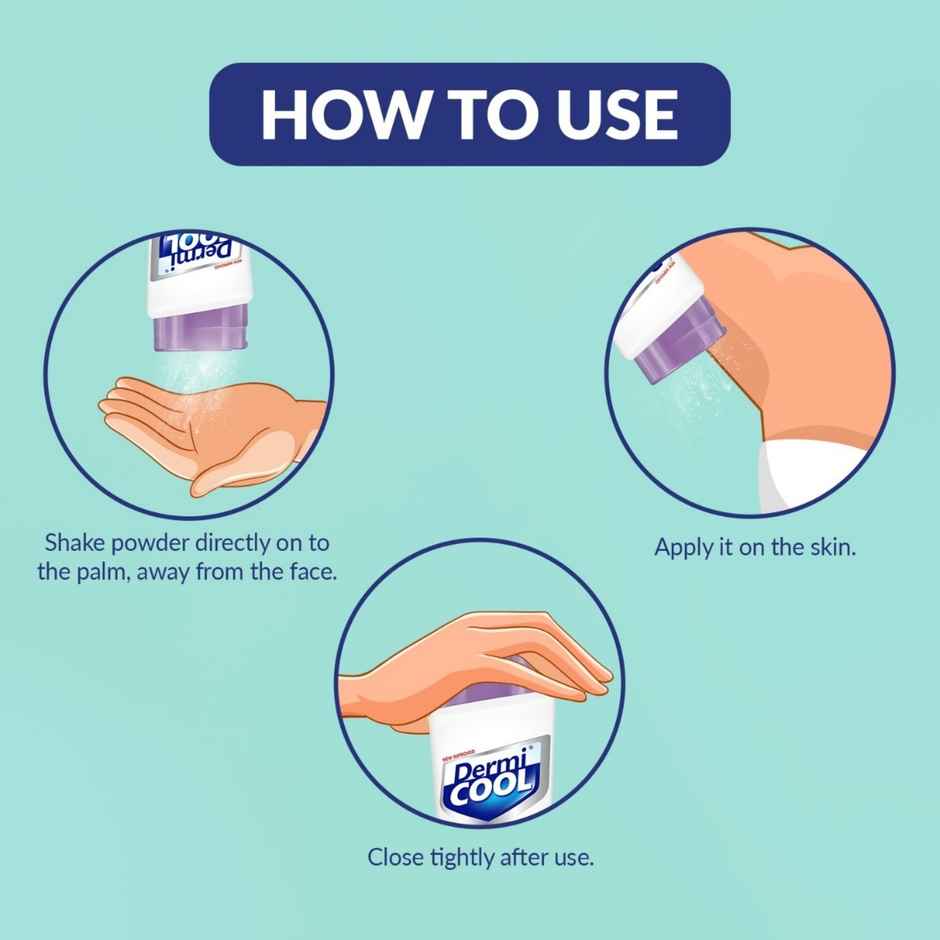 Dermicool Prickly Heat Powder Soothing Lavender + Dermicool Free