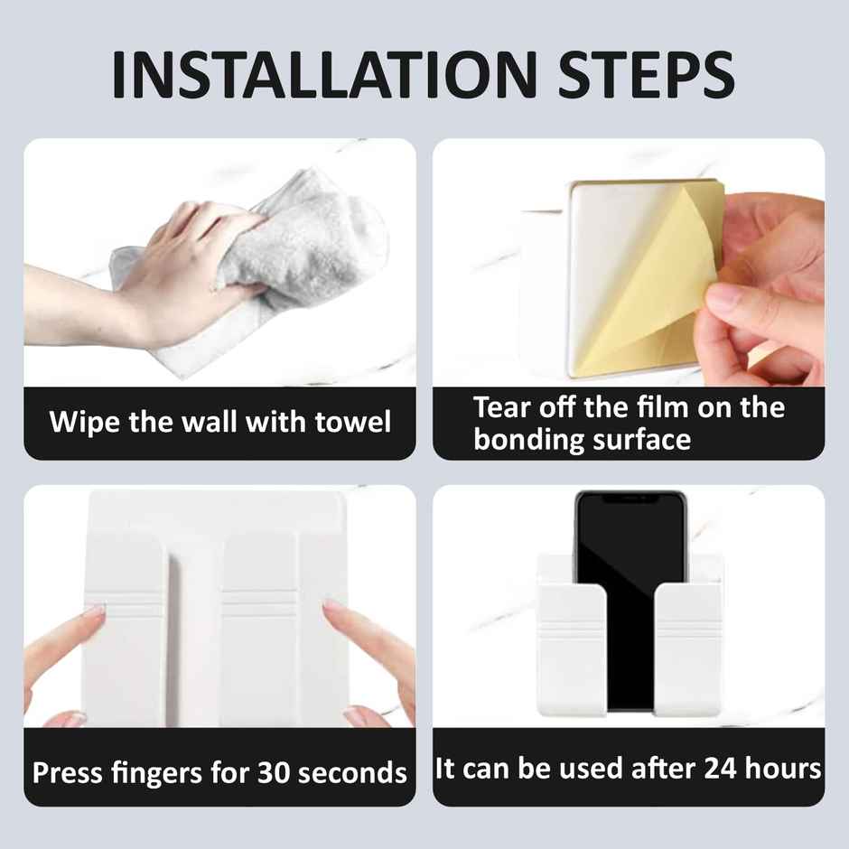 Perpetual Wall Mounted Organizer for Mobile, TV Remote Controls and Air Conditioner Remote Controls