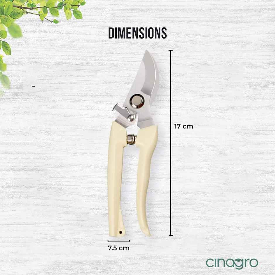 Cinagro Hand Pruner, Heavy Duty Gardening Tool, Plant Cutter for Home Garden