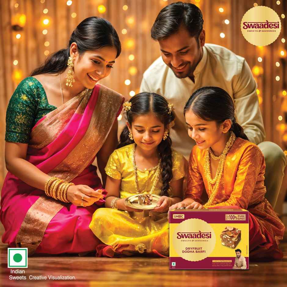 Ghee Dryfruit Dodha Barfi By UNIBIC Swaadesi