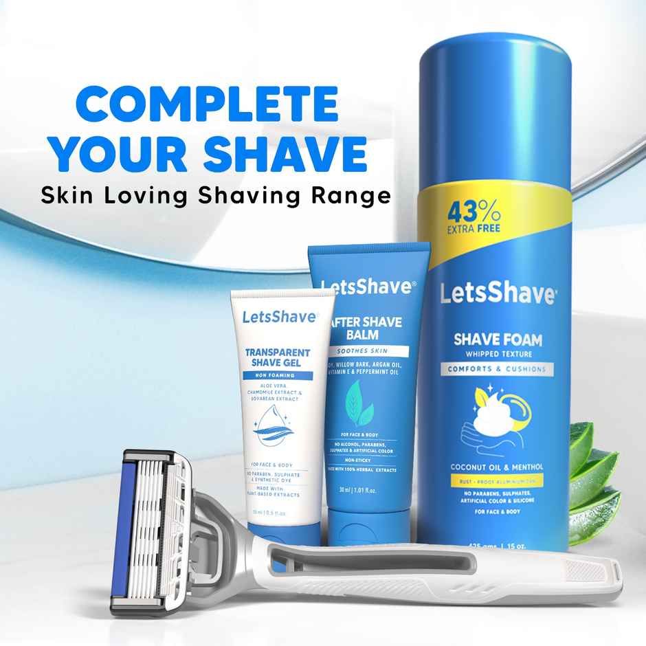 LetsShave Pro 6 Portable Razor for Men | World's First 6-Blade Shaving Razor