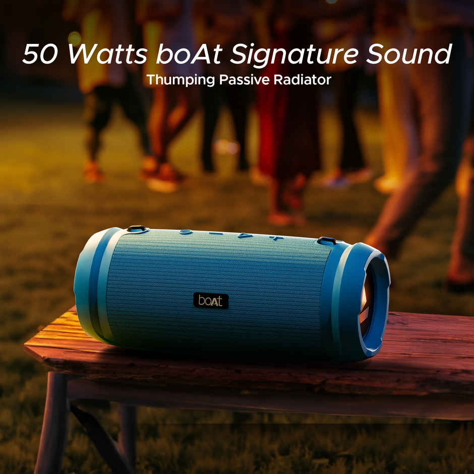boAt Stone 1500 40W Portable Wireless Speaker with Roaring Sound | Dual EQs | Type-C | Blue