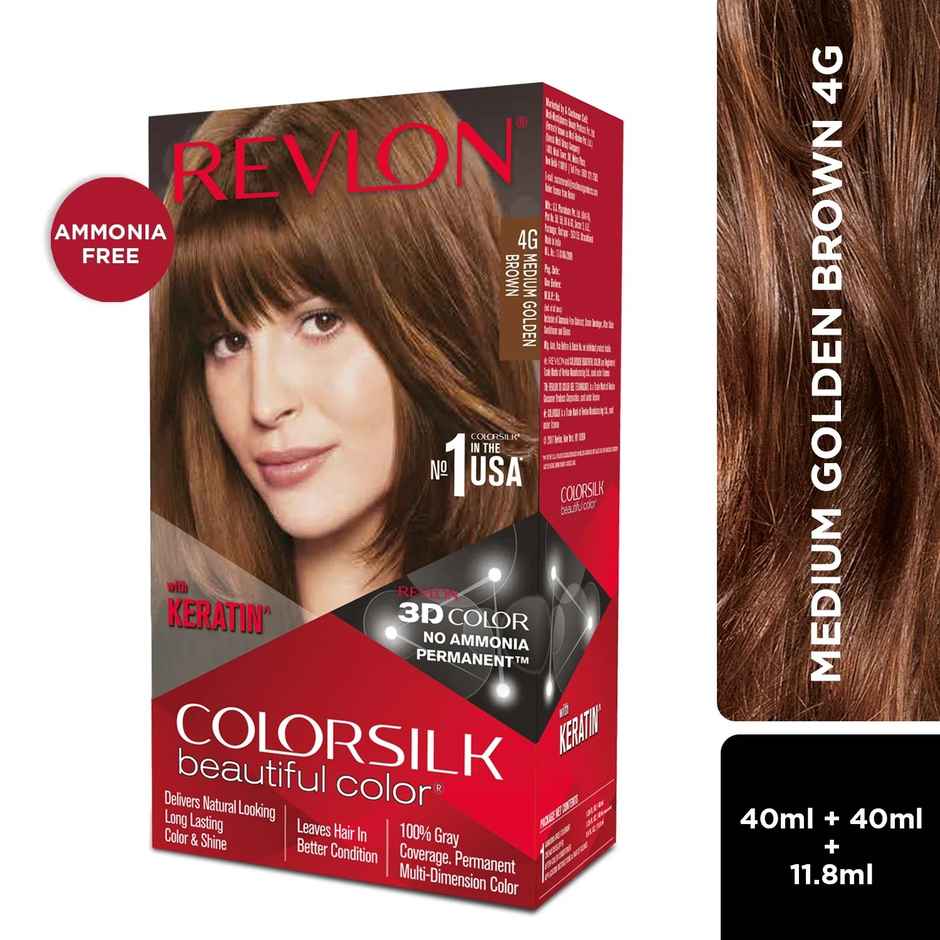 Revlon Colorsilk Hair Color with Keratin - Medium Golden Brown