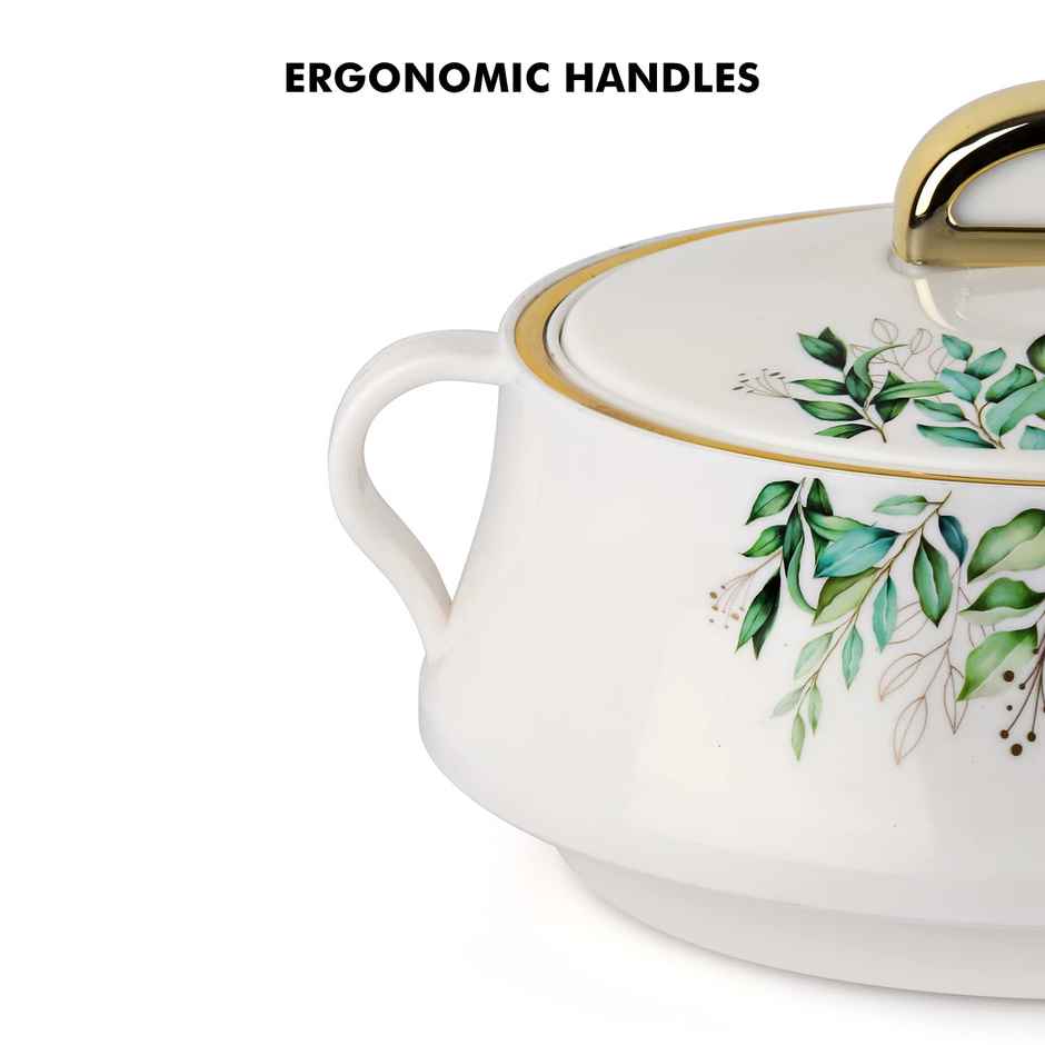 Cello Midas Inner Steel Insulated Casserole | White - 1500 ml